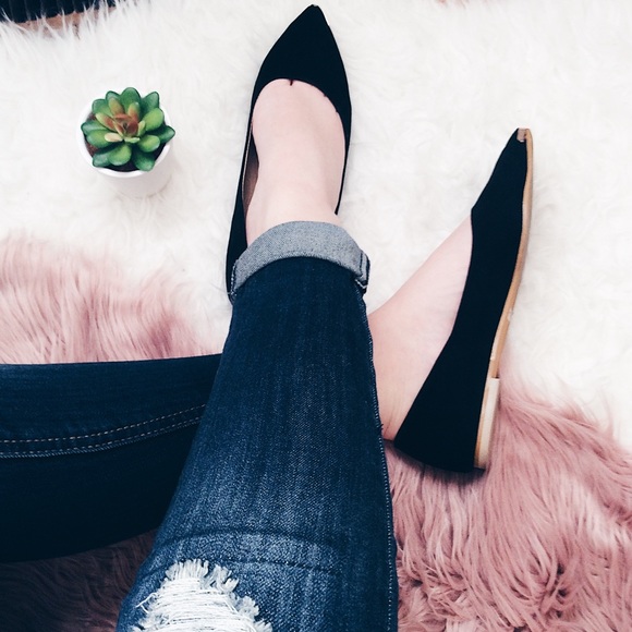 Shoes - Black gold-point flats🌿FINAL PRICE